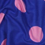 Baumwoll-Flanell - Große Punkte Royalblau Baumwoll-Flanell - Große Punkte Royalblau