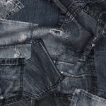 Jersey - Stampa digitale Tasche Jeans Blu