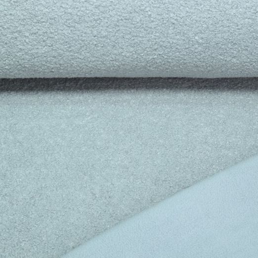 Polaire teddy sherpa - Double face Bleu Uni