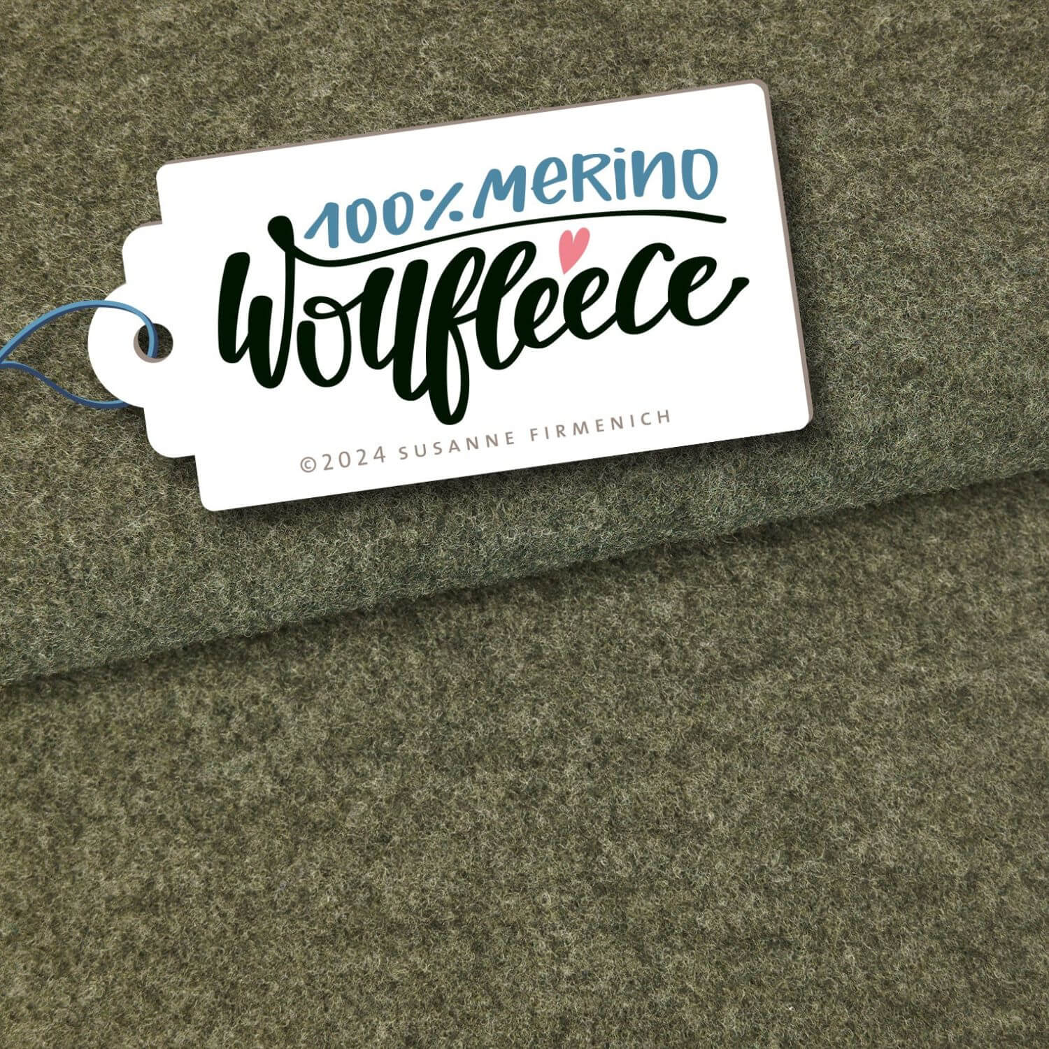 Merino Bio Wollfleece - Hamburger Liebe Stauboliv Melange -0 Merino Bio Wollfleece - Hamburger Liebe Stauboliv Melange -0