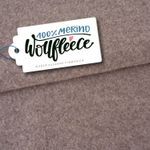 Merino Bio Wollfleece - Hamburger Liebe Taupe Melange 
