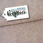 Merino fleece van biologische wol - Donkerbeige gemêleerd