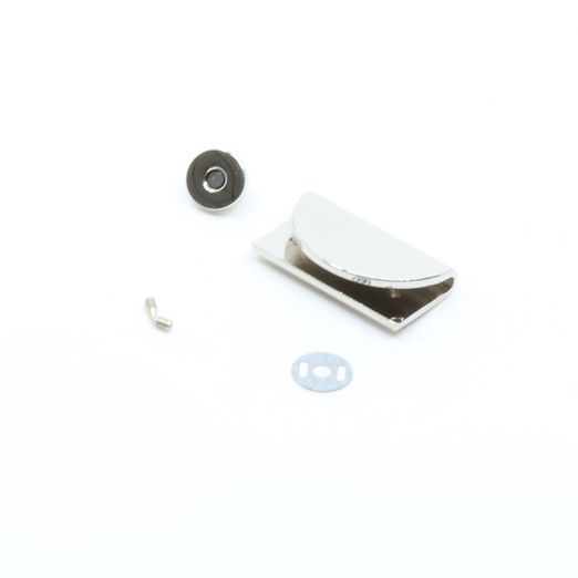 Magnetverschluss Halbmond - silber Magnetverschluss Halbmond - silber