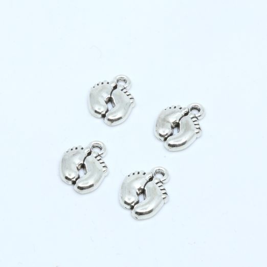 Charm - Anhänger - Füße silber - 1 Stück Charm - Anhänger - Füße silber - 1 Stück