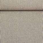 Baumwolle Webware - Küchentuch Ministreifen Beige Schwarz