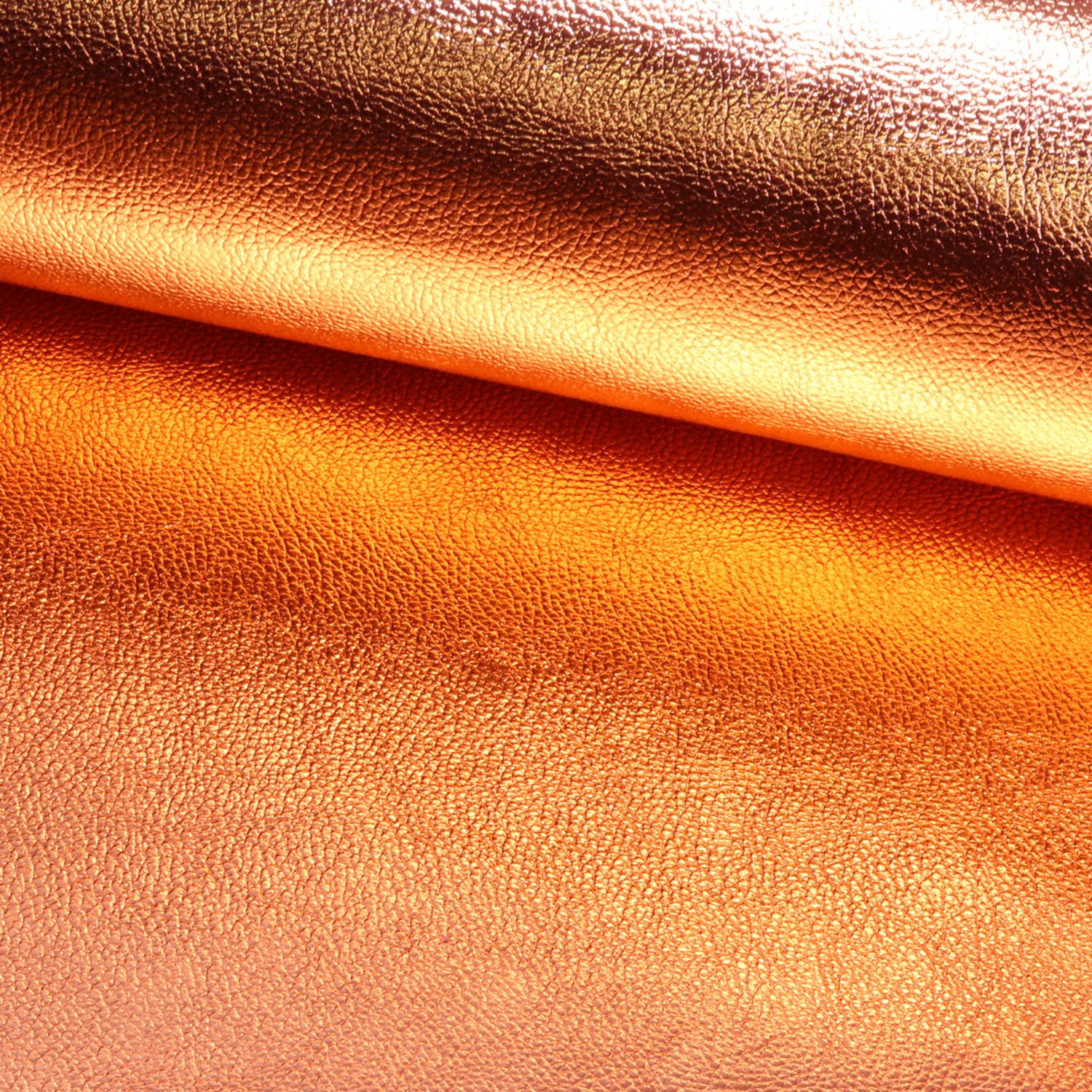 Simili synthétique métallisé - Orange - Au mètre-0 Simili synthétique métallisé - Orange - Au mètre-0
