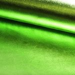 Simili synthétique métallisé - Lime - Au mètre