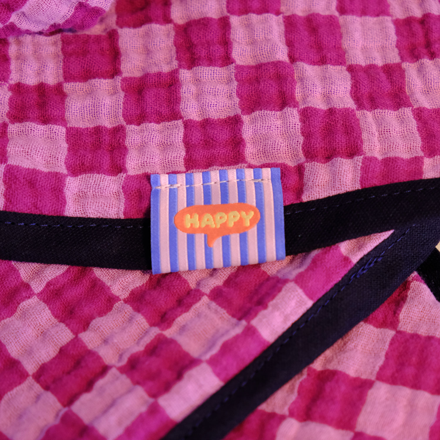 Webetikett - Happy - 30 x 50mm-3 Webetikett - Happy - 30 x 50mm-3
