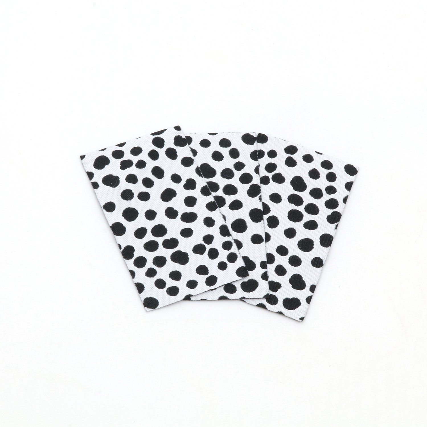 Etiquette tissée - Pois - 30 x 50mm-1 Etiquette tissée - Pois - 30 x 50mm-1