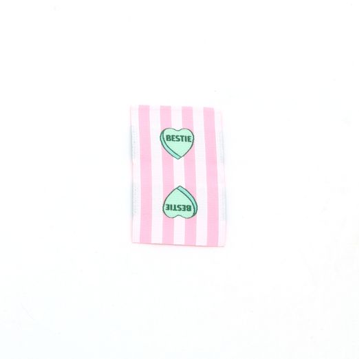 Etiquette tissée - Bestie - 30 x 50mm Etiquette tissée - Bestie - 30 x 50mm