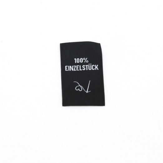 Webetikett - 100% Einzelstück - 30 x 50mm Webetikett - 100% Einzelstück - 30 x 50mm