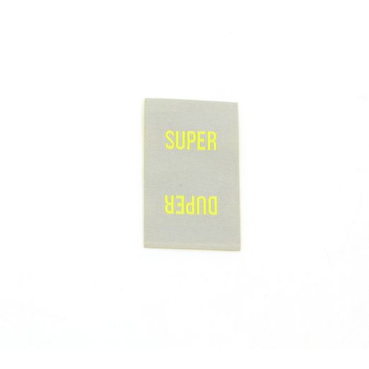Webetikett - Super Duper - 30 x 50mm Webetikett - Super Duper - 30 x 50mm