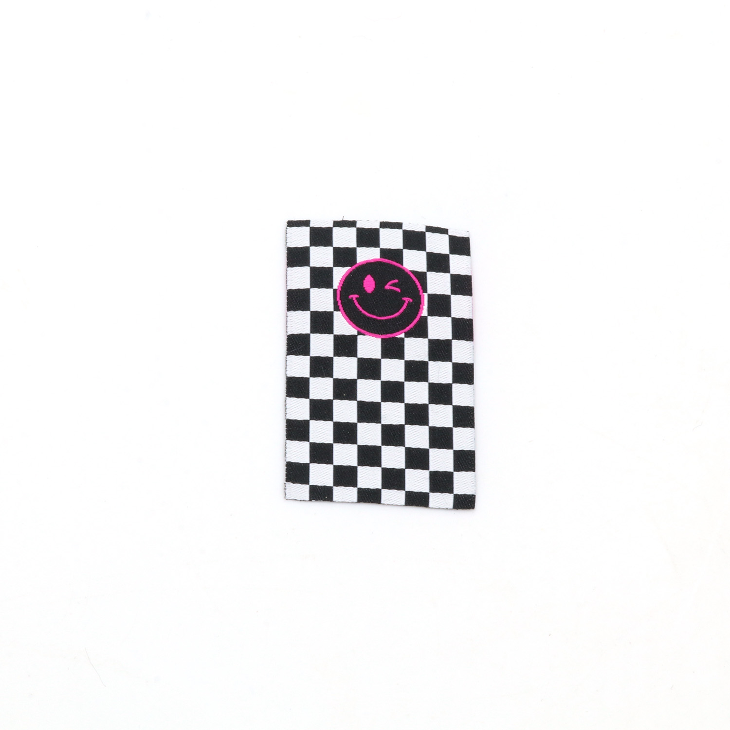 Webetikett - Checker Smiley - 30 x 50mm-0 Webetikett - Checker Smiley - 30 x 50mm-0