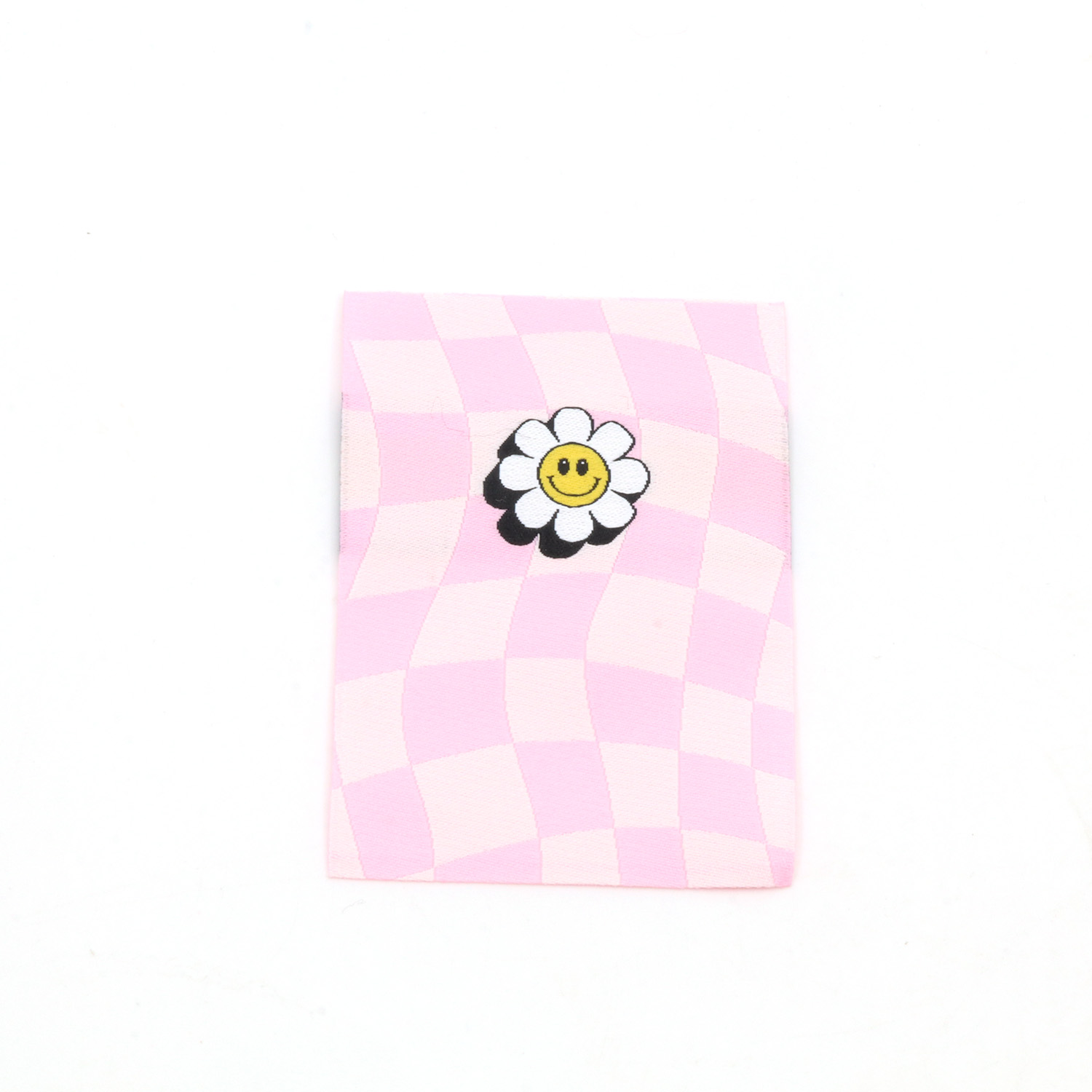 Webetikett - Checker Flower - 50 x 70mm-0 Webetikett - Checker Flower - 50 x 70mm-0