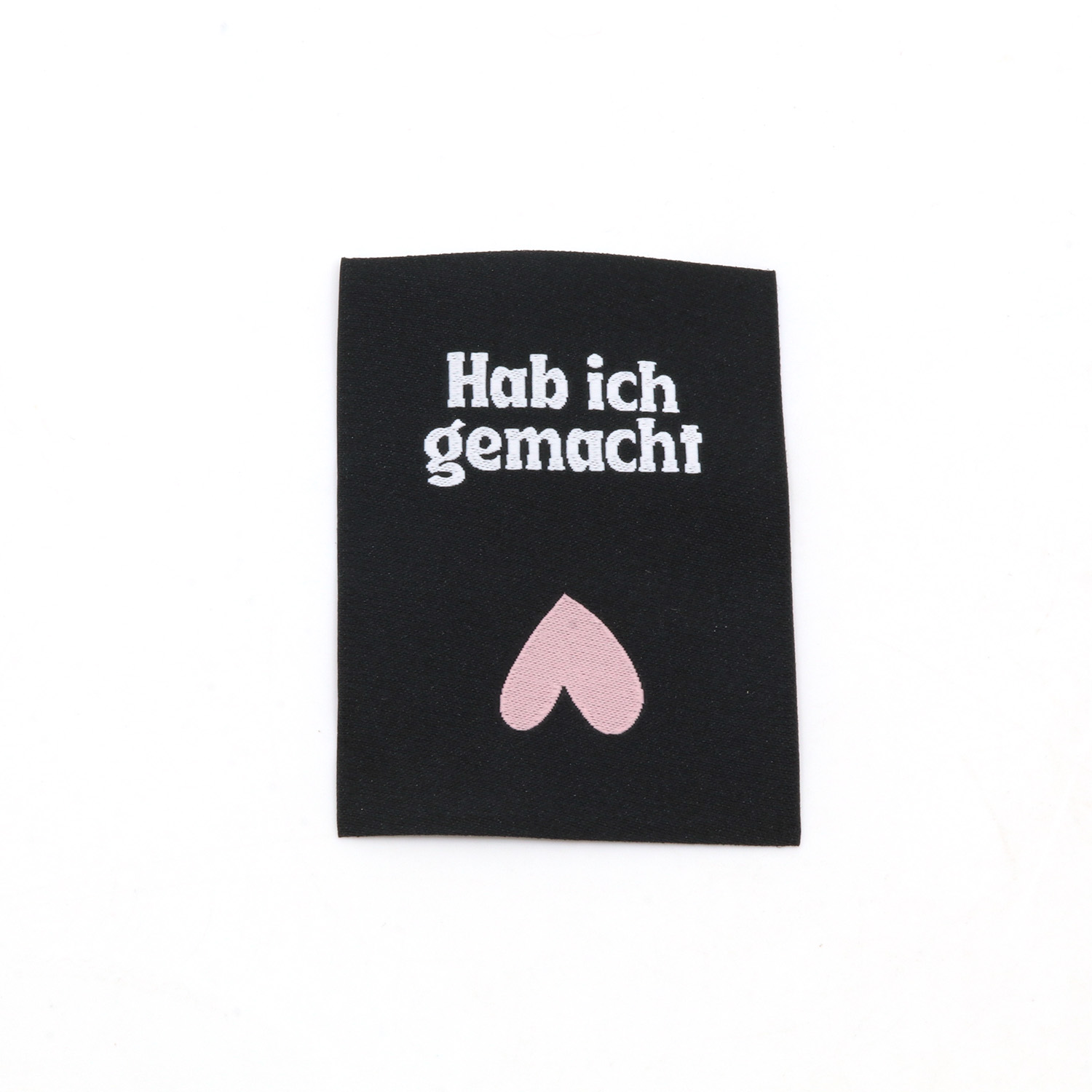 Webetikett - Hab ich gemacht - 50 x 70mm-0 Webetikett - Hab ich gemacht - 50 x 70mm-0