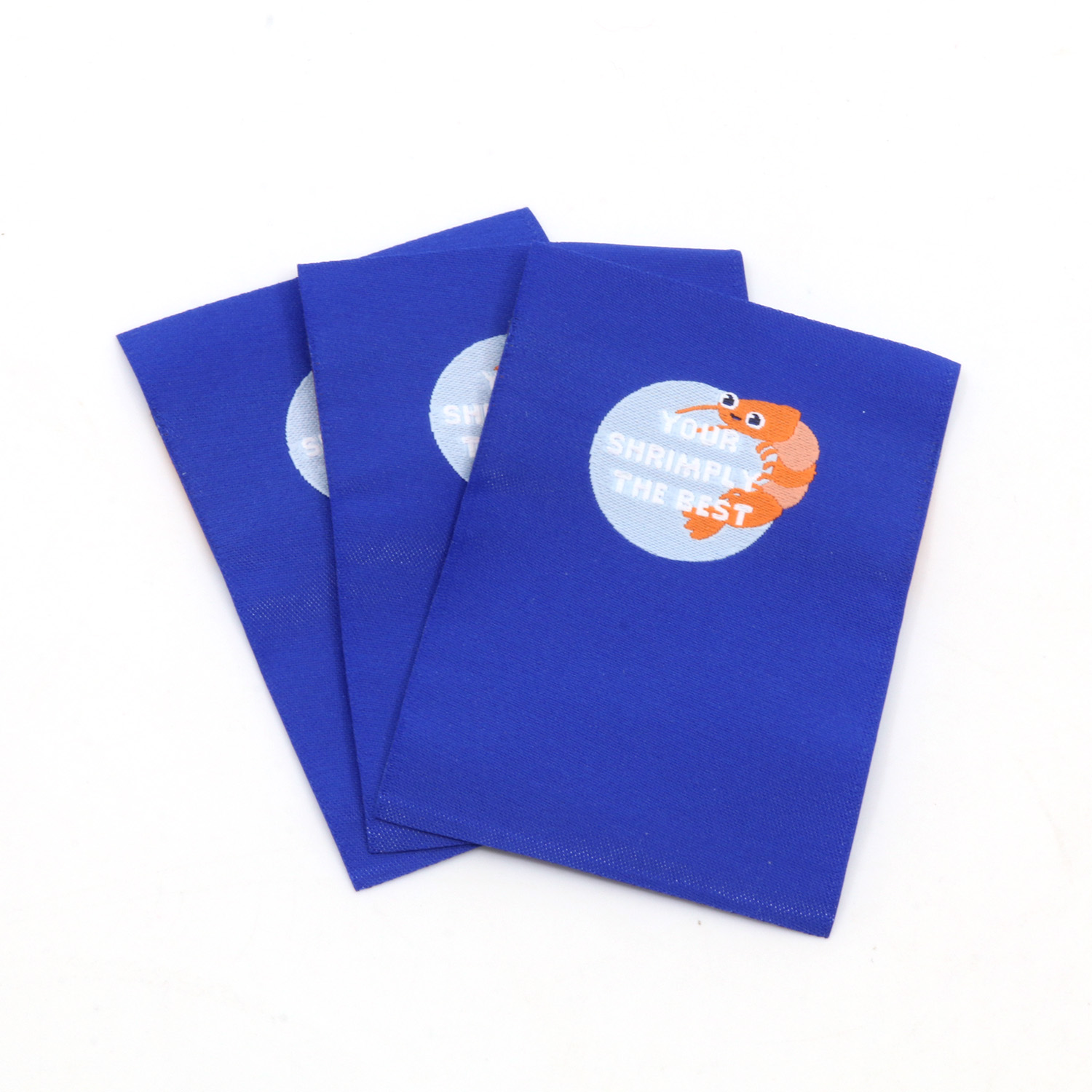 Etiquette tissée - Shrimply the best - 50 x 70mm-1 Etiquette tissée - Shrimply the best - 50 x 70mm-1