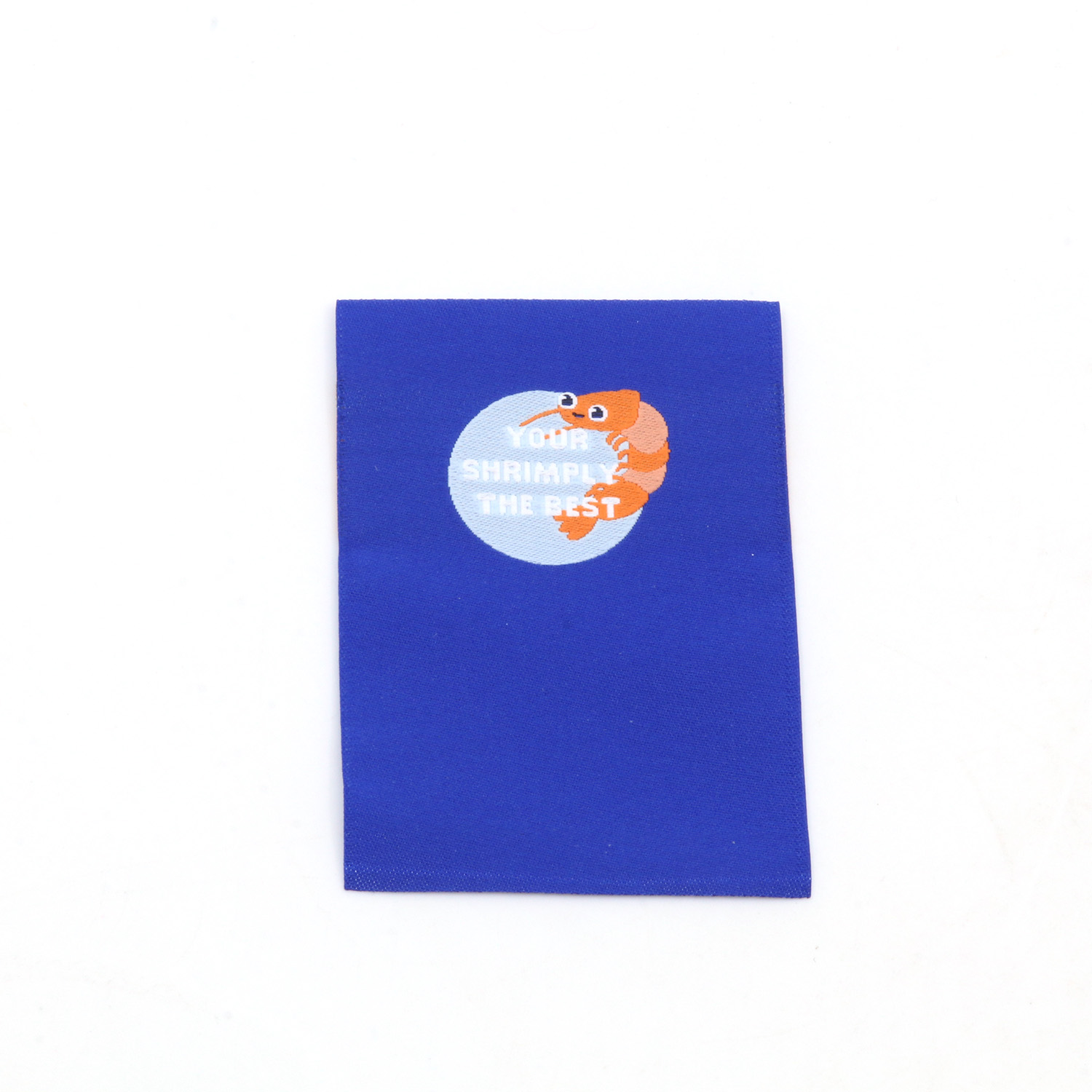 Etiquette tissée - Shrimply the best - 50 x 70mm-0 Etiquette tissée - Shrimply the best - 50 x 70mm-0