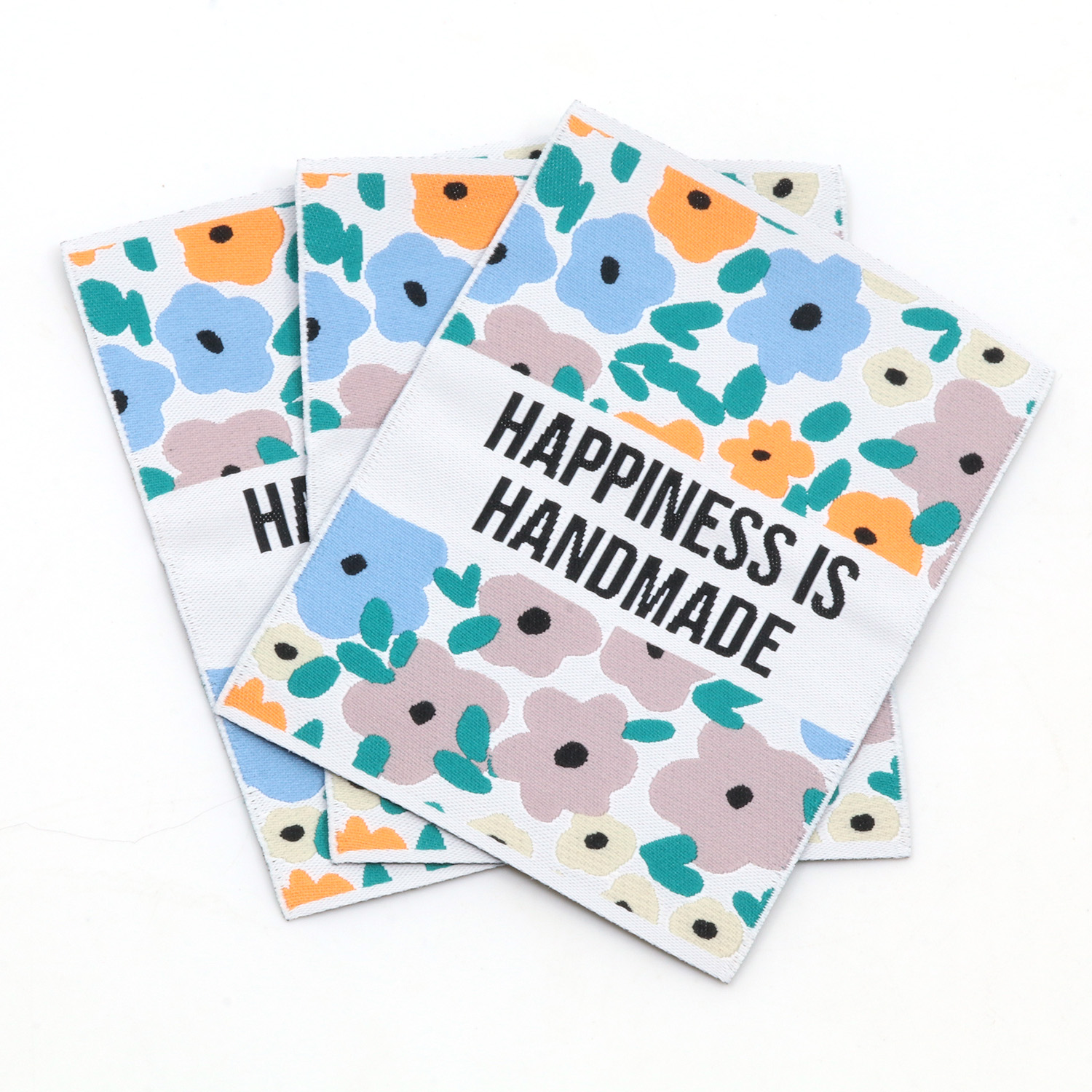 Webetikett XL - Happiness - 60 x 80mm-1 Webetikett XL - Happiness - 60 x 80mm-1