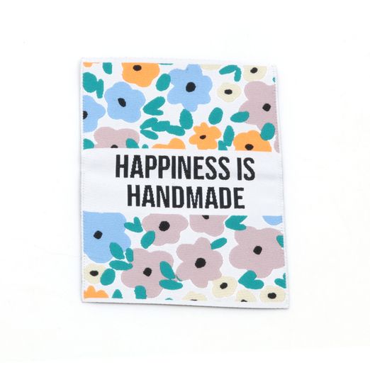 Webetikett XL - Happiness - 60 x 80mm Webetikett XL - Happiness - 60 x 80mm