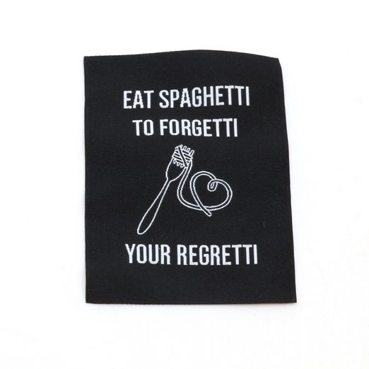 Webetikett XL - Spaghetti - 60 x 80mm Webetikett XL - Spaghetti - 60 x 80mm