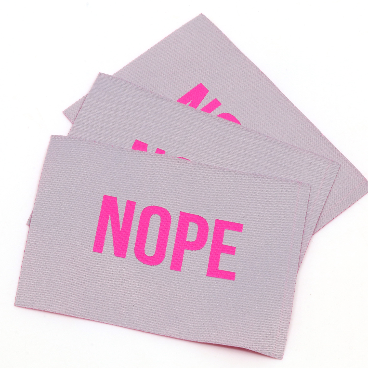 Webetikett XL - Nope - 60 x 80mm-1 Webetikett XL - Nope - 60 x 80mm-1