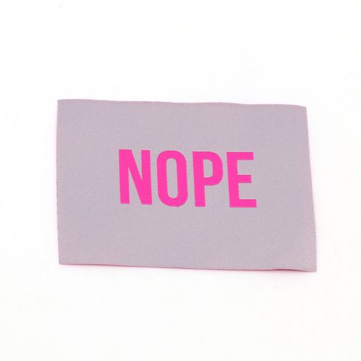 Webetikett XL - Nope - 60 x 80mm Webetikett XL - Nope - 60 x 80mm