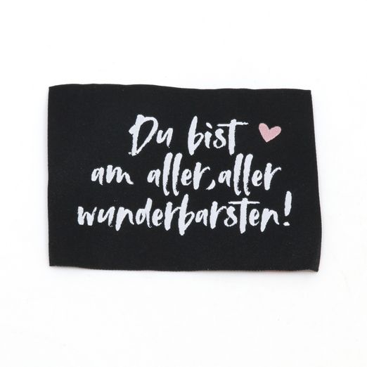 Webetikett XL - Wunderbarst - 60 x 80mm Webetikett XL - Wunderbarst - 60 x 80mm