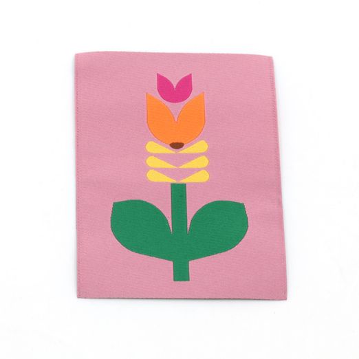 Webetikett XL - Blume - 60 x 80mm Webetikett XL - Blume - 60 x 80mm