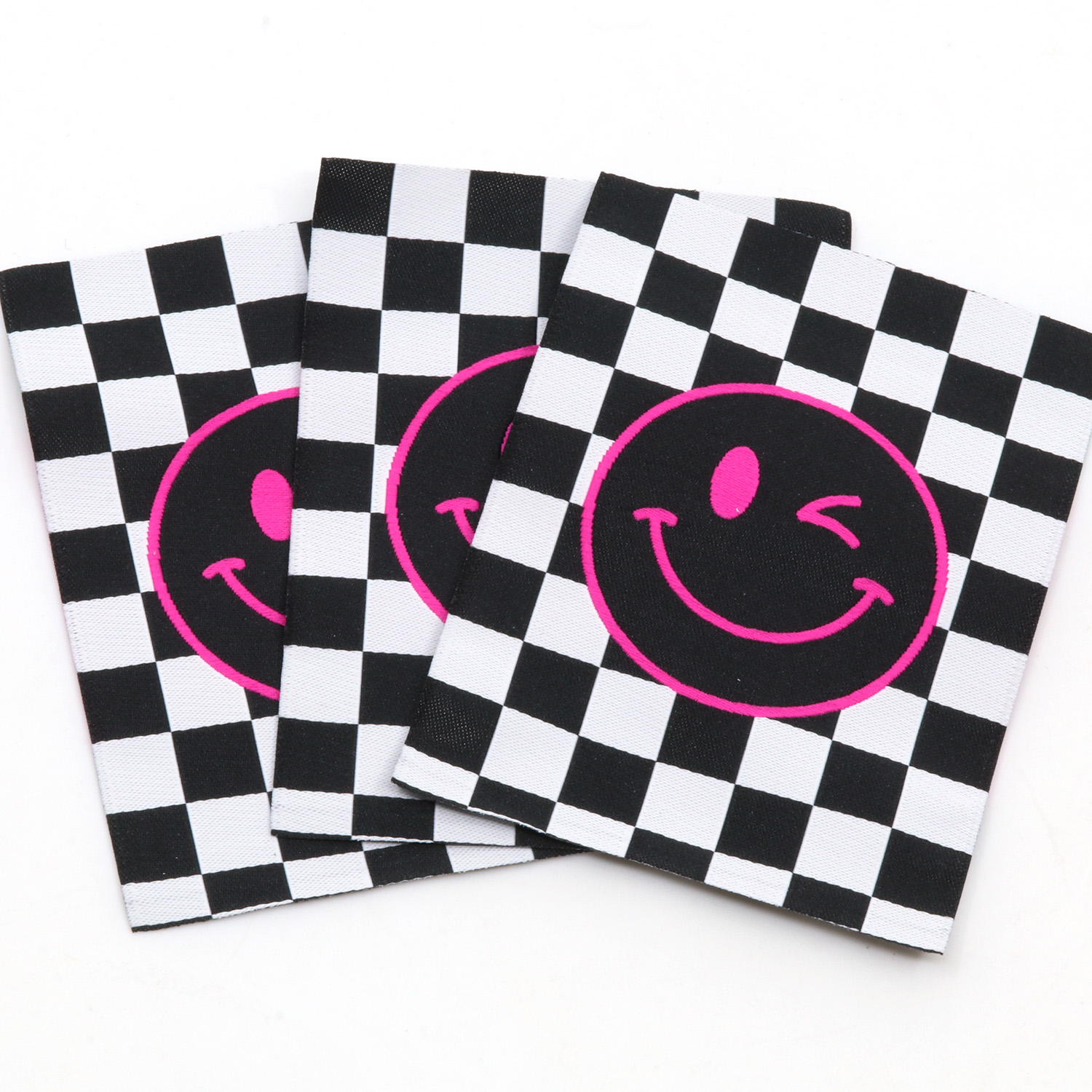 Webetikett XL - Checker Smiley - 60 x 80mm-1 Webetikett XL - Checker Smiley - 60 x 80mm-1
