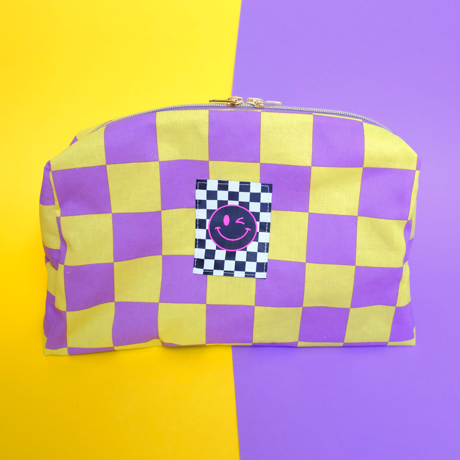 Webetikett XL - Checker Smiley - 60 x 80mm-2 Webetikett XL - Checker Smiley - 60 x 80mm-2