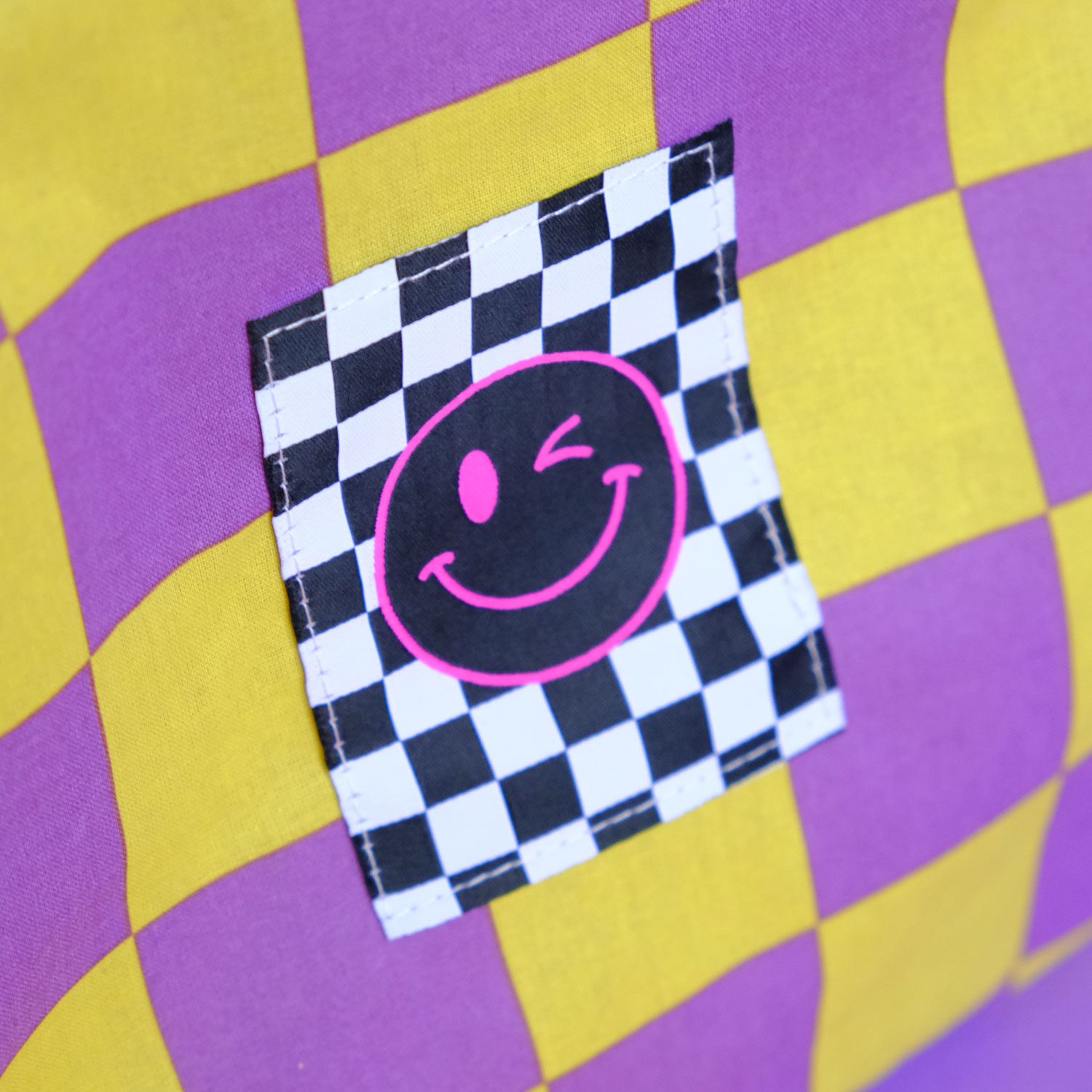 Webetikett XL - Checker Smiley - 60 x 80mm-3 Webetikett XL - Checker Smiley - 60 x 80mm-3