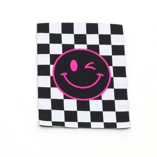 Webetikett XL - Checker Smiley - 60 x 80mm Webetikett XL - Checker Smiley - 60 x 80mm