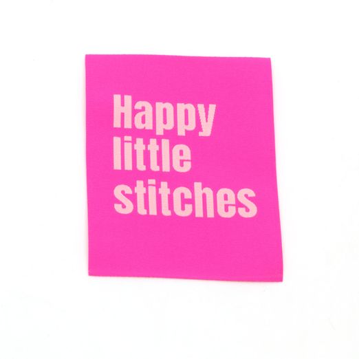 Webetikett XL - Happy Little - 60 x 80mm Webetikett XL - Happy Little - 60 x 80mm
