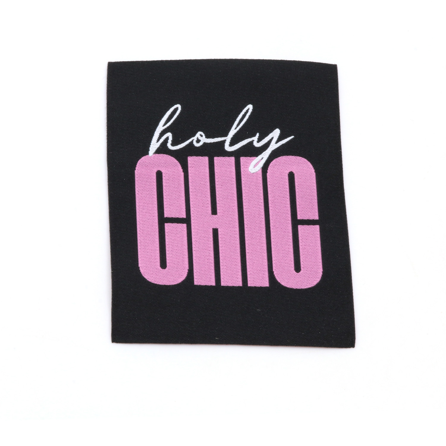 Etiquette tissée XL - Holy chic - 60 x 80mm-0 Etiquette tissée XL - Holy chic - 60 x 80mm-0