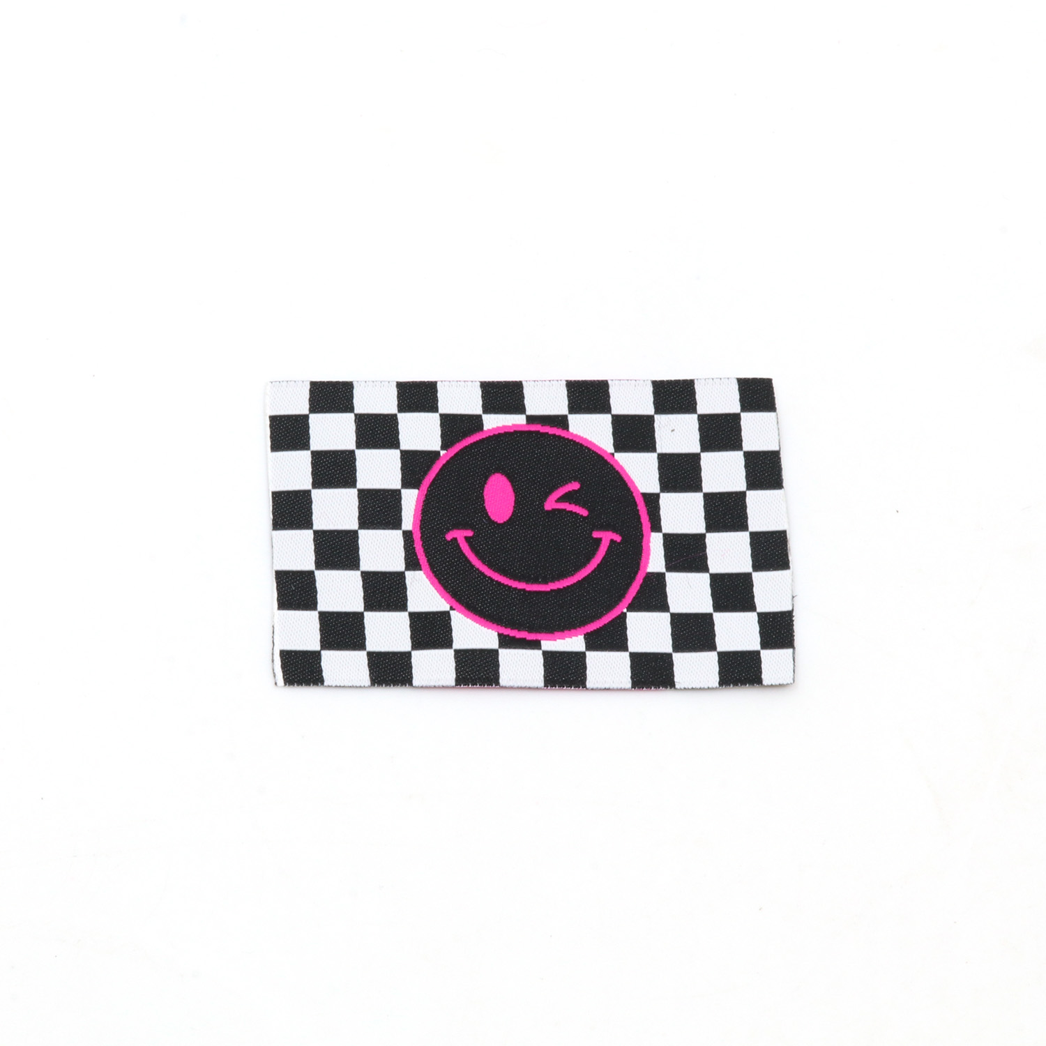 Webetikett - Checker Smiley - 57 x 38mm-0 Webetikett - Checker Smiley - 57 x 38mm-0