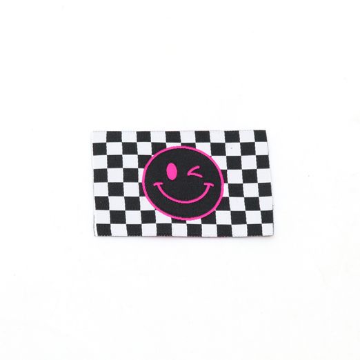 Webetikett - Checker Smiley - 57 x 38mm Webetikett - Checker Smiley - 57 x 38mm