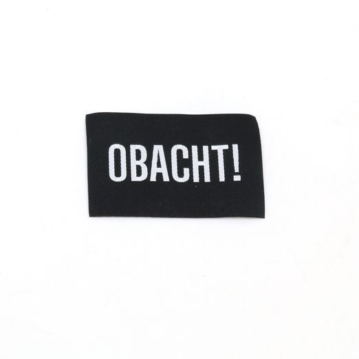 Webetikett - Obacht - 57 x 38mm