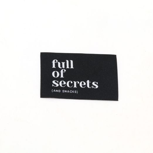 Webetikett - full of secrets - 57 x 38mm