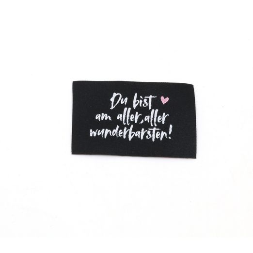 Webetikett - Wunderbarst - 57 x 38mm Webetikett - Wunderbarst - 57 x 38mm