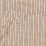 Mousseline de coton - double gauze rayures sable Mousseline de coton - double gauze rayures sable