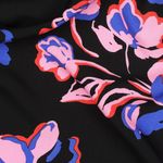 Viscose - Flores pretas EcoVero Viscose - Flores pretas EcoVero