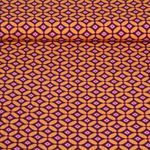 Viscose EcoVero - Rétro Bordeaux Orange