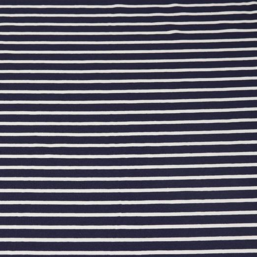 Jersey Sanetta - Rayures Bleu marine foncé Blanc