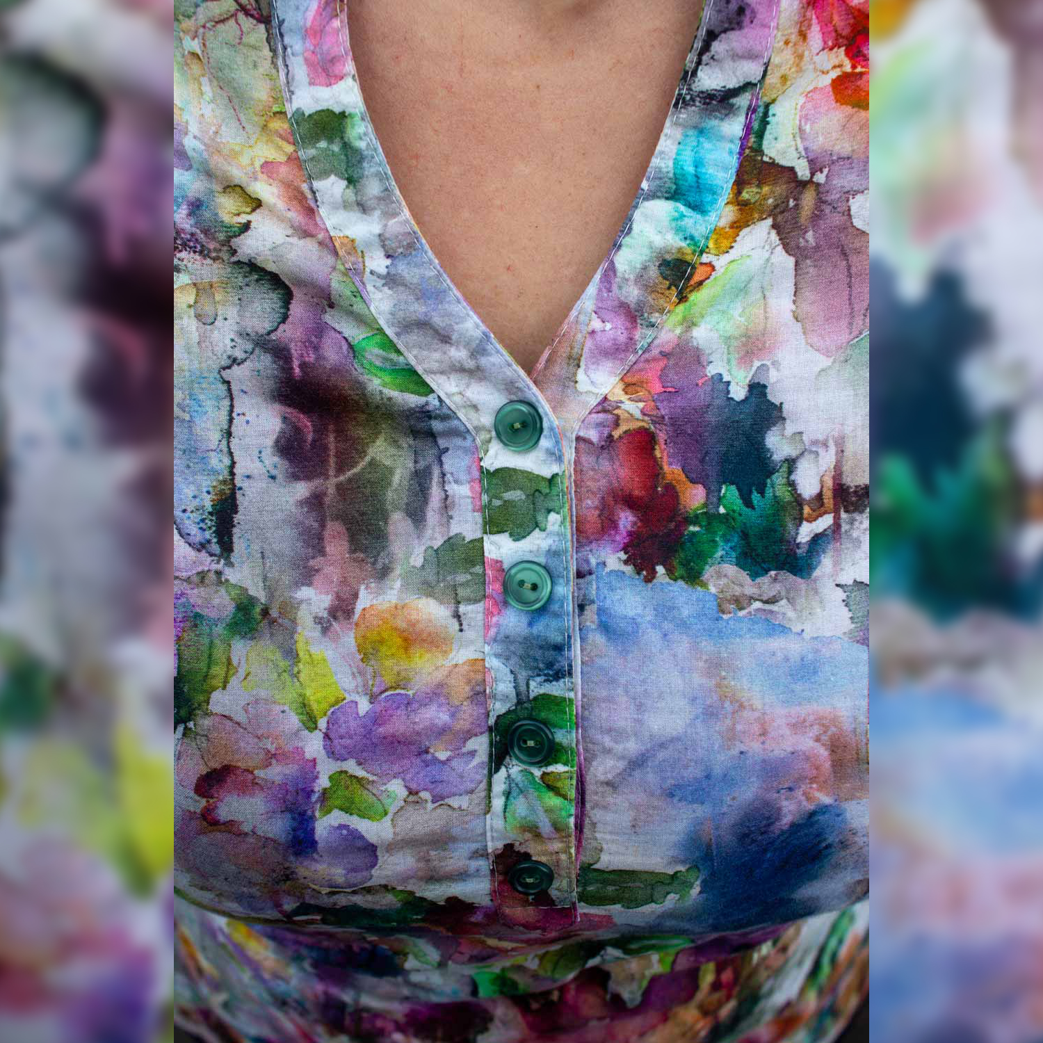 Bluse - Duft einer Blumenwiese - Schnittmuster eBook-6 Bluse - Duft einer Blumenwiese - Schnittmuster eBook-6