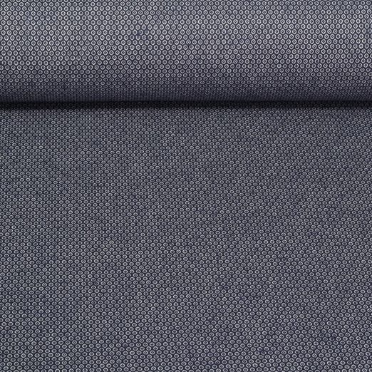 Canevas Doris - A pois - Bleu marine foncé