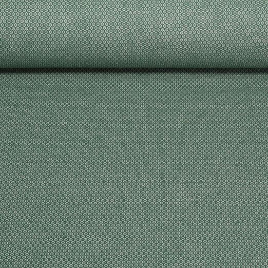 Canevas Doris - A pois - Vert bouteille