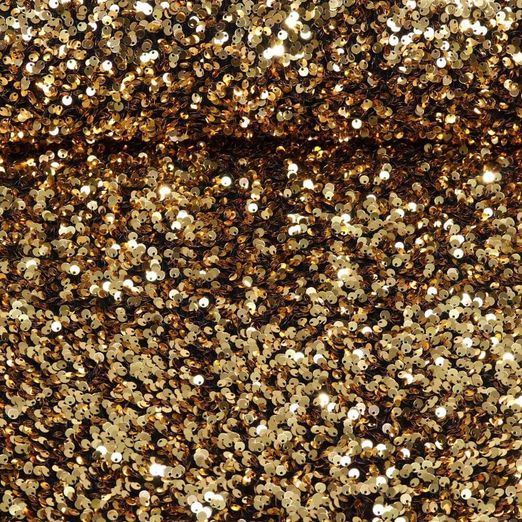 Tissu stretch paillettes - Doré