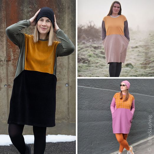 Kleid und Pullover - Muckelig für sie - Schnittmuster eBook