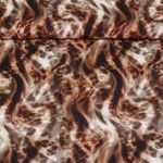 Viscose EcoVero - Motif léopard Marron