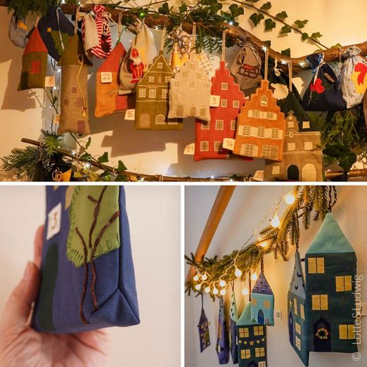Adventskalender - Weihnachtsdorf - Schnittmuster eBook
